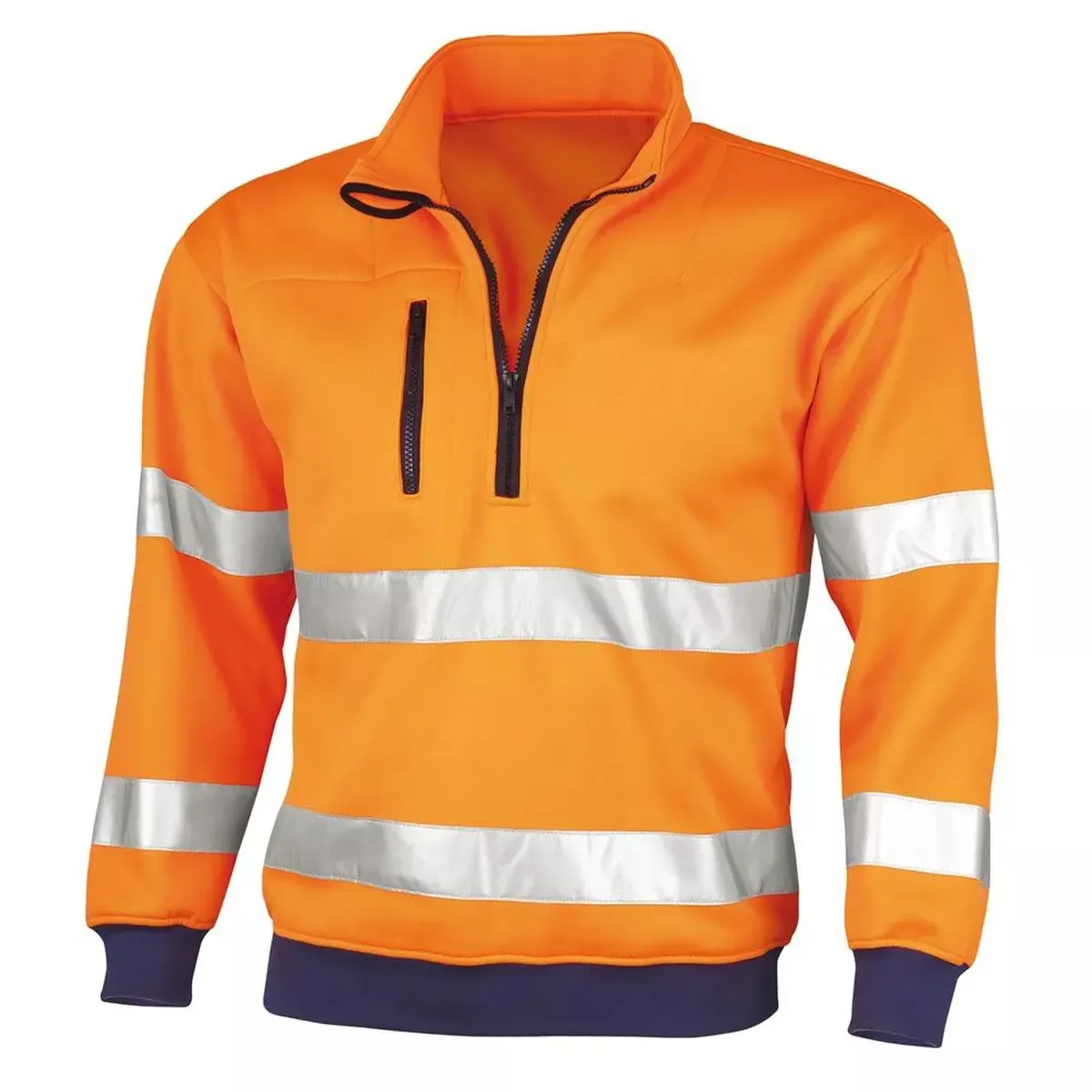 Warnschutz-Sweatshirt, Farbe warnorange, Gr. 4XL
