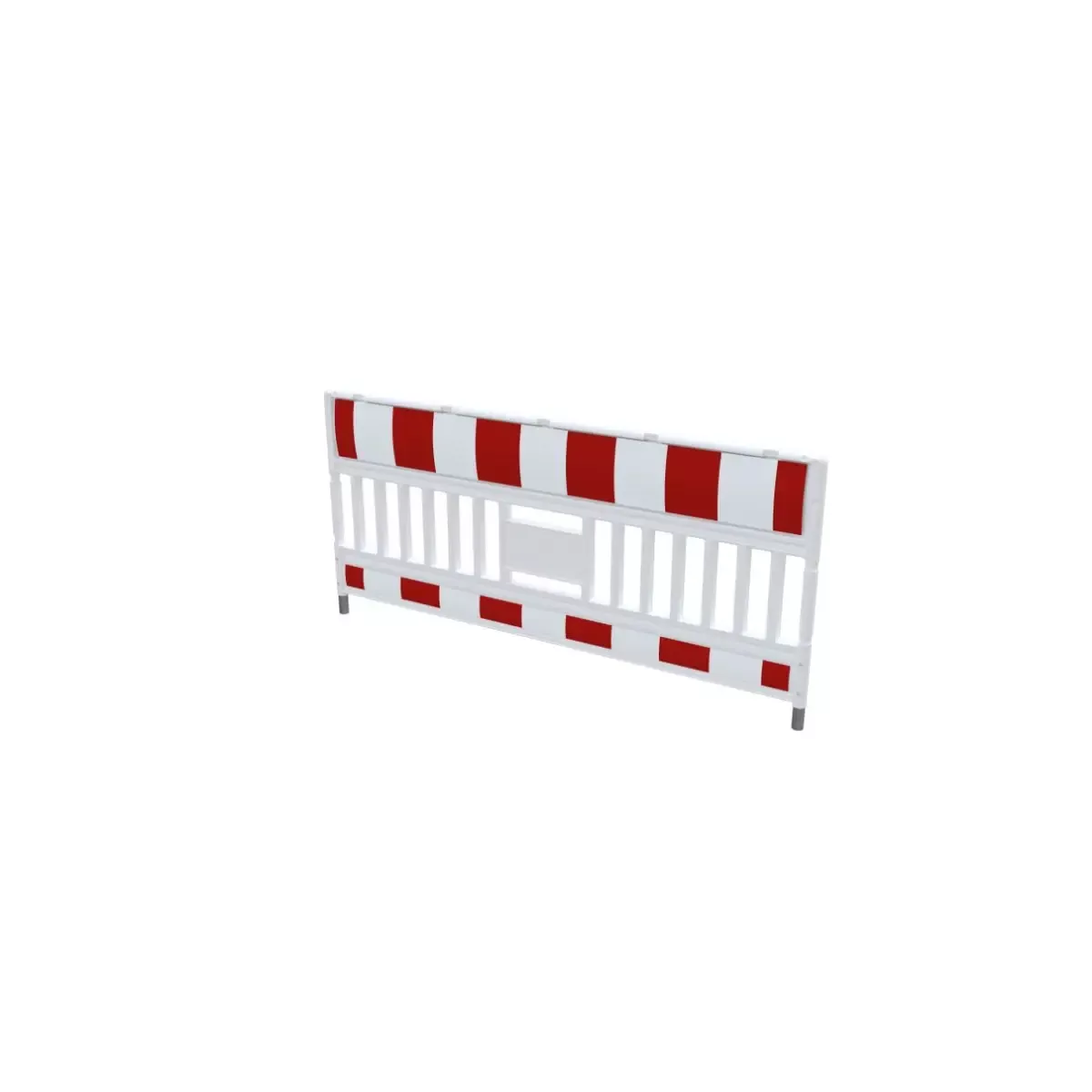 EURO3 Absperrschrankengitter RA1, rot-weiß, vorgerichtet für auswechselbare Adapter Bild 3 von 6 für Baustellenabsicherung