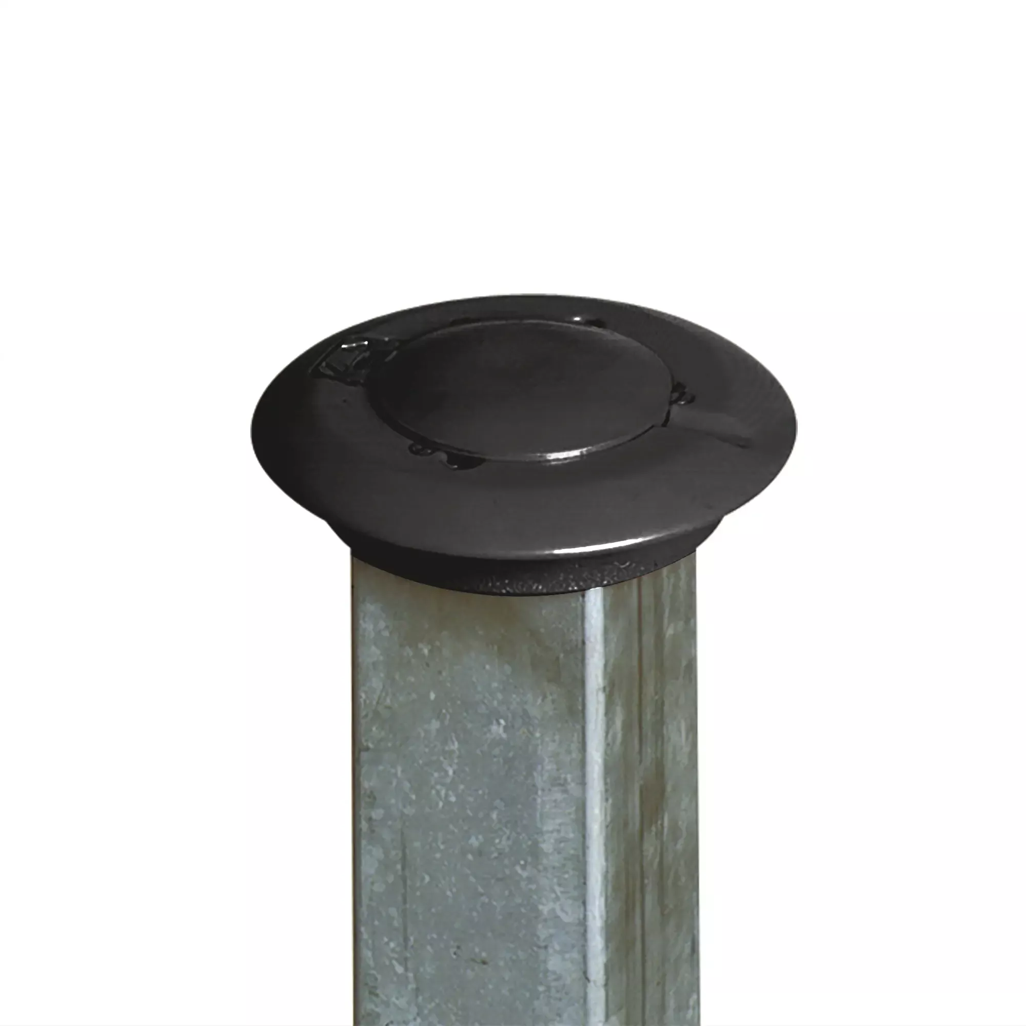 Sperrpfosten Paratlift, Ø 76 mm, aus Stahl, schwarz-gelb, halbautomatisch versenkbar