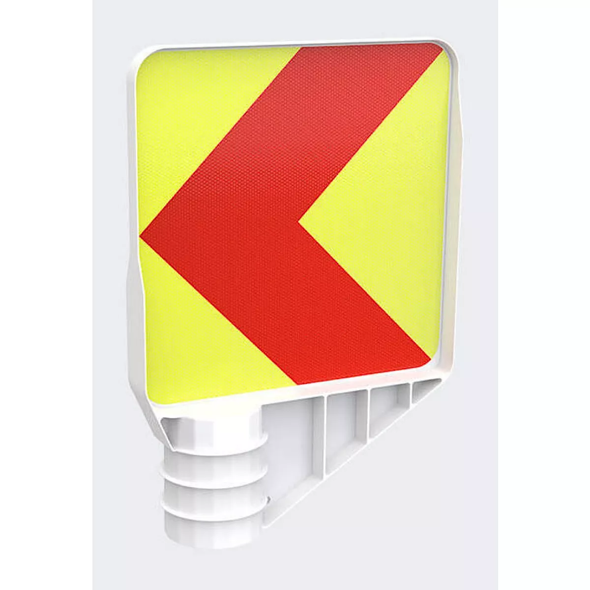 VARIO-Kurvenleittafel, Rechter Fahrbahnrand für Linkskurven, rot-gelb, Vorderseite linksw.-Rückseite reschtsw. (VE 5 St.)