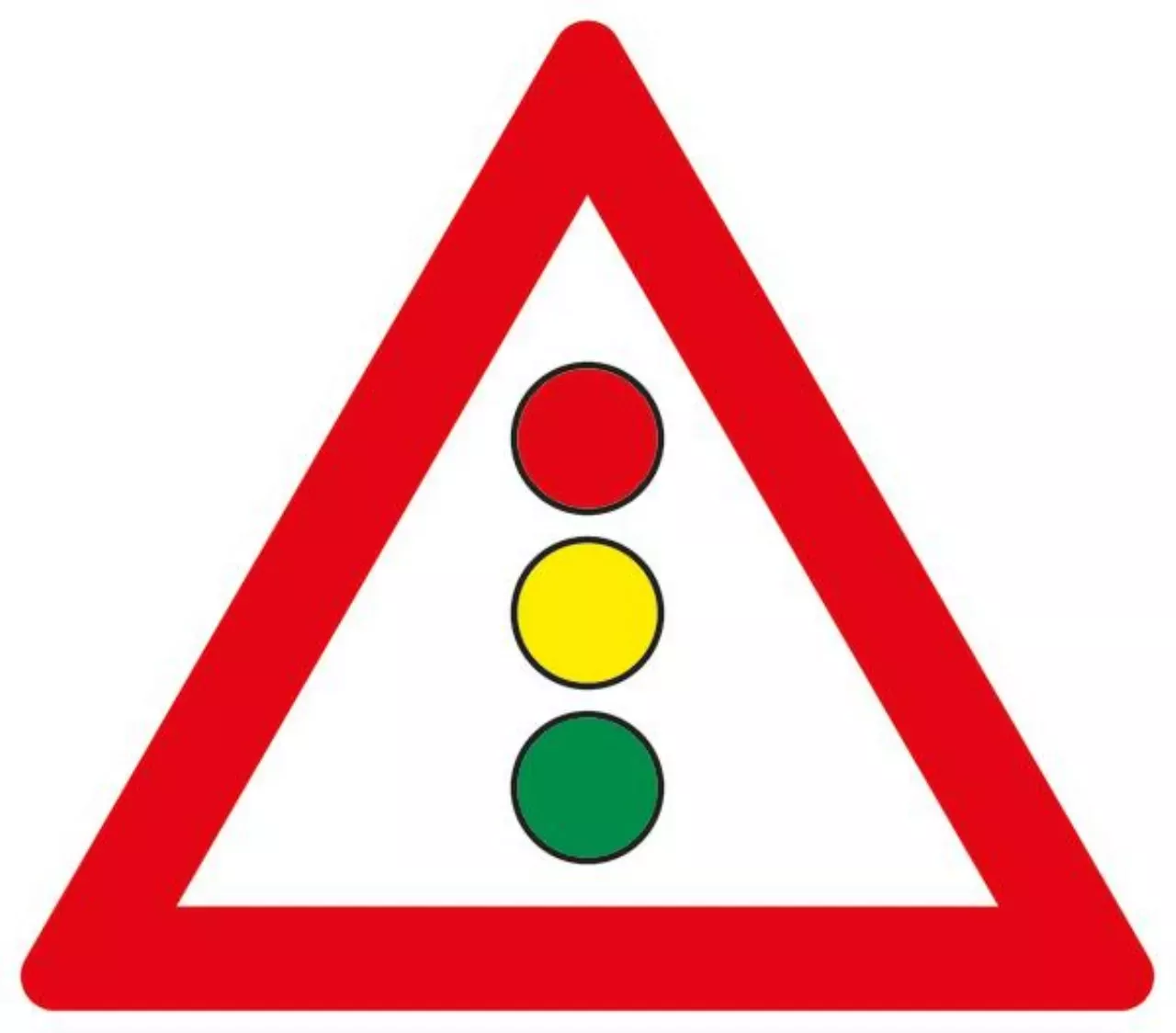 Gefahrenzeichen 100?199 VZ131 Lichtzeichenanlage - SL 630 2 mm RA1 Bild 2 von 4 für Verkehrszeichen