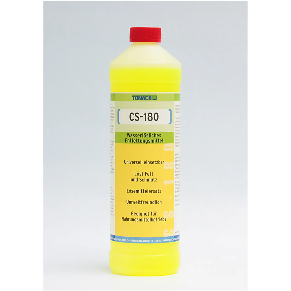 Reinigung, Aufbereitung CS- 180 Fettlöser alkalischer Mehrzweckreiniger, 12 x 1L Bild 1 von 2 für Betriebsmittel