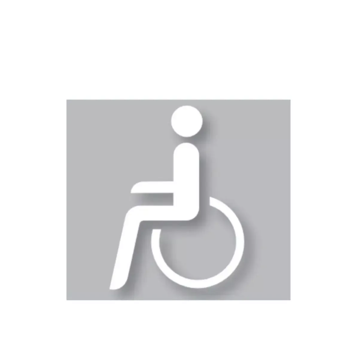 Parkplatzmarkierung Behinderten, 2000 x 1400 mm