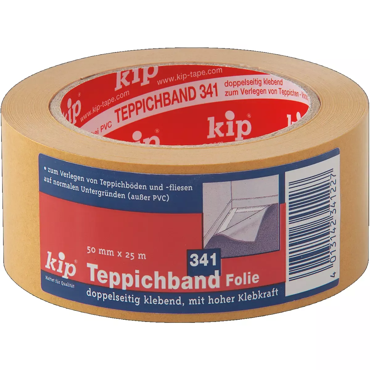 Betriebsmittel Kip Folien-Teppichband 50 mm x25 m, 341-22 für Betriebsbedarf