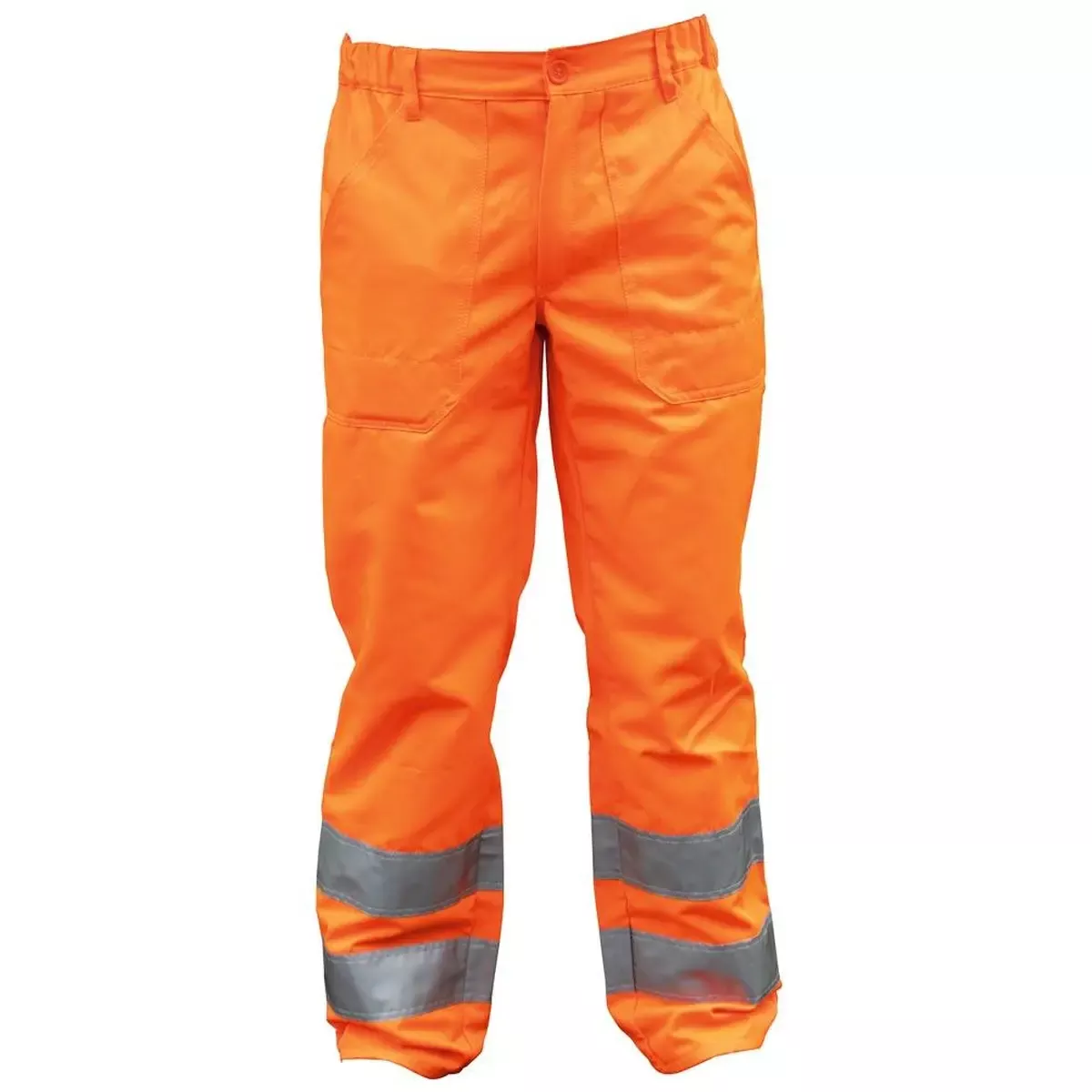 Warnschutz-Bundhose einfarbig, Farbe warnorange, Gr. 44