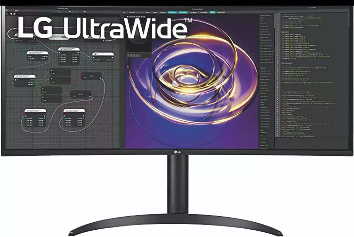 Bildschirm LG UltraWideT WQHD (3440 x 1440) mit 1800R Krümmung und 21:9-Seitenverhältnis