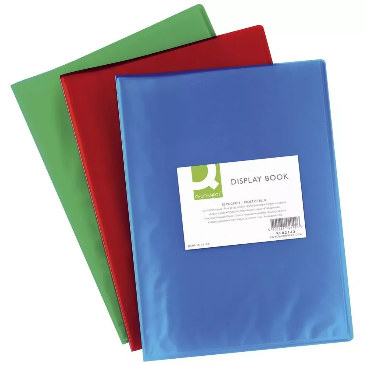 Büromaterial Sichtbuch - 20 Hüllen, PP transluzent, 250 mym, grün für Bürobedarf