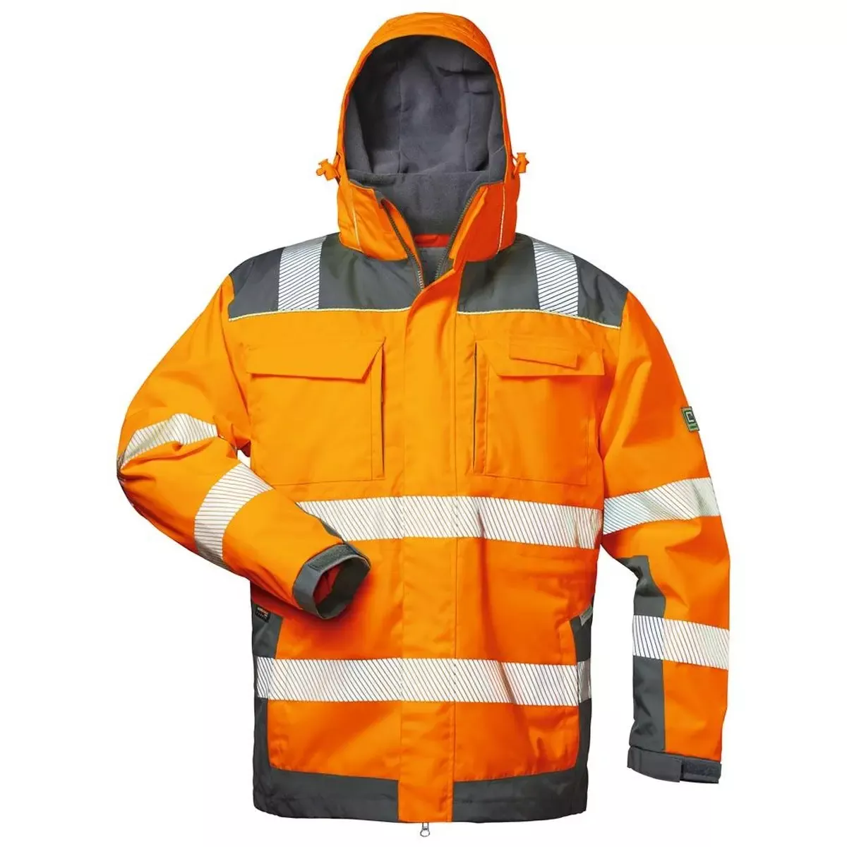 Bekleidung Warnschutzjacke Niklas, FarbeHiVis orange grau, Gr.4XL für Arbeitssicherheit
