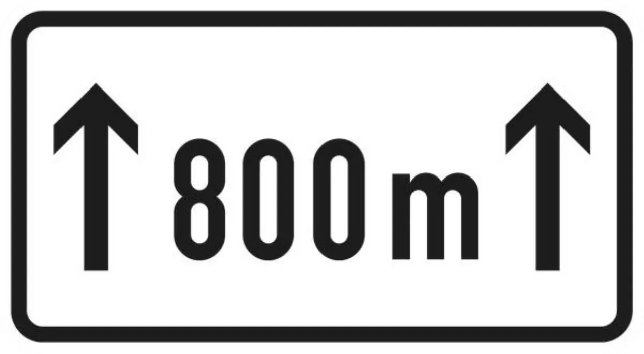 Verkehrszeichen 1001-30 auf . m - 231x420 2 mm RA2