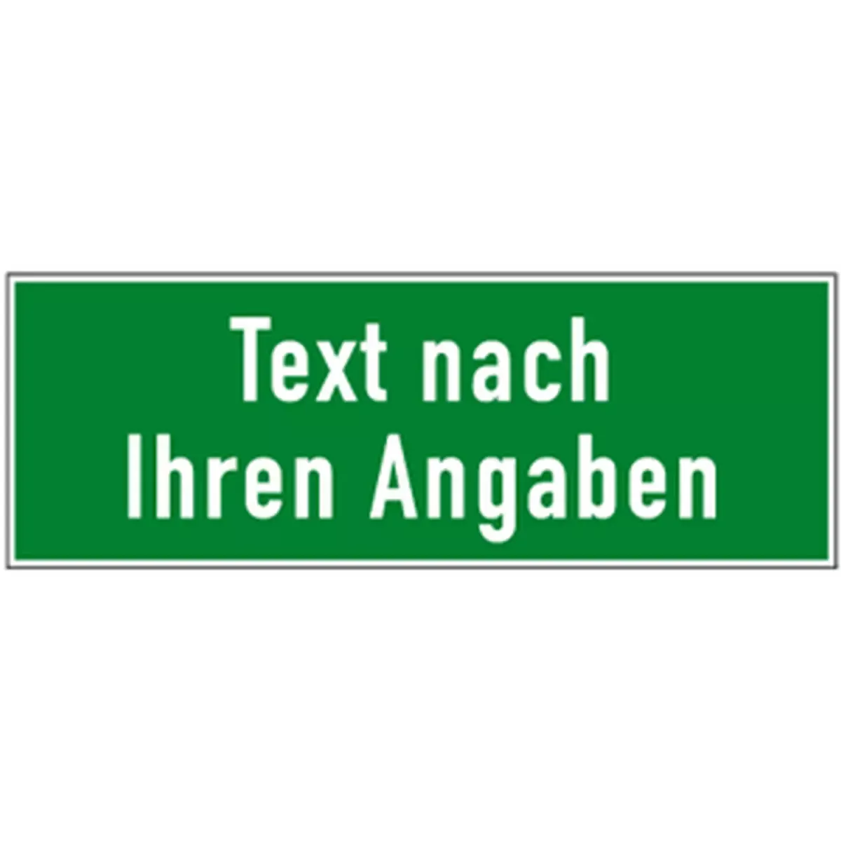 Fluchtweg Rettungszeichen - Text und oder Symbol nach Ihren Angaben, Folie, 297x105 mm für Warnen und hinweisen