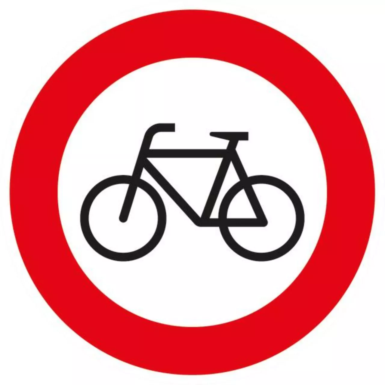 Verkehrszeichen 254 Verbot für Radverkehr - RD 420 Randform RA2