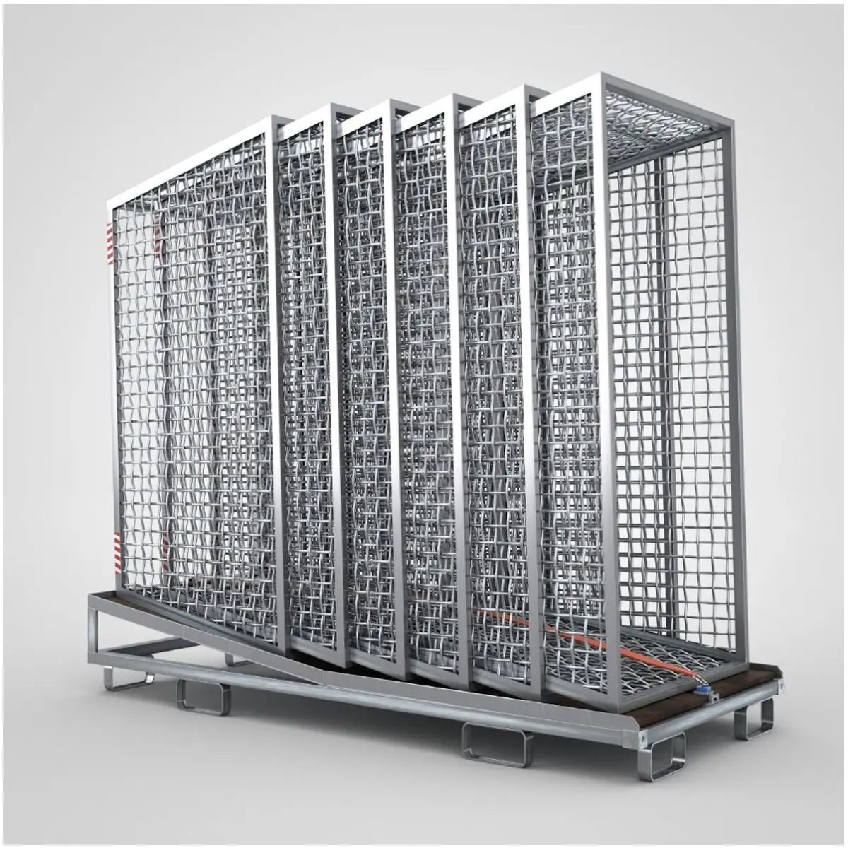 Transportpalette für Gridtech-LaubBox aus Stahl