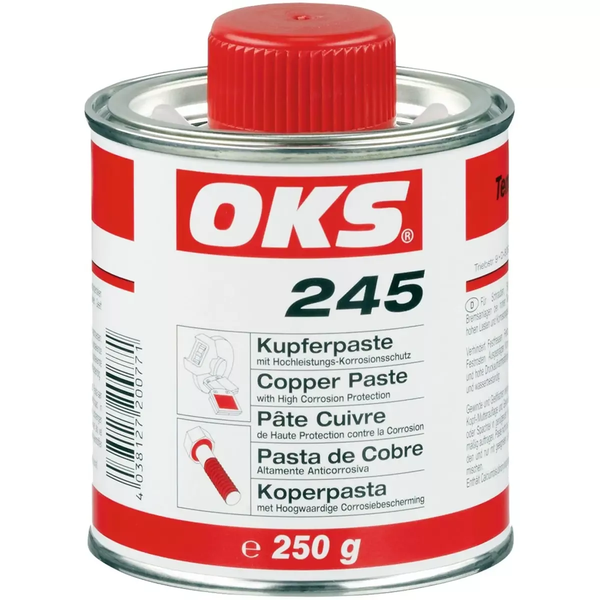 Betriebsmittel OKS 245 Kupferpaste-Hochleistungs-Korrosionsschutz, 250 ml für Betriebsbedarf