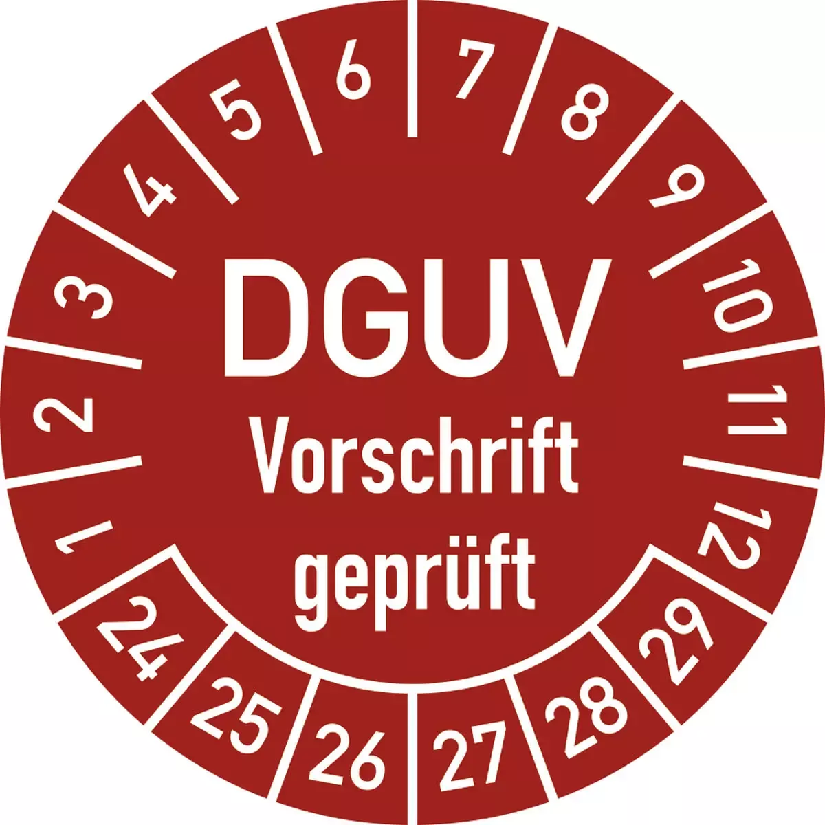 Prüfplakette DGUV Vorschrift Geprüft - 228532-001 | Online Kaufen